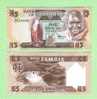 ZAMBIA  5  KWACHA  ND (1.980-88)    KM#25     PLANCHA/UNC  (BT)   DL-5094 - Sambia