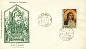 ITALIA 1966  FDC GIOTTO DI BONDONE: PITTORE . ANNULLO PARMA. - Madonne