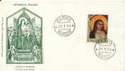 ITALIA 1966  FDC GIOTTO DI BONDONE: PITTORE . ANNULLO PARMA. - Madonnen