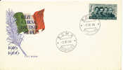 ITALIA 1966  FDC PATRIOTI ITALIANI: BATTISTI, CHIESA, FILZI E SAURO NEL 50° DEL LORO SACRIFICIO . ANNULLO ROMA. - Guerre Mondiale (Première)