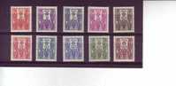 CAMEROUN 1939 - Yvert Y 14/23* (leggera L) - Unused Stamps