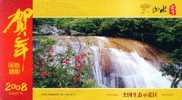 Wuling Waterfall Scenery ,  Pre-stamped Card , Postal Stationery - Andere & Zonder Classificatie