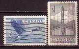 F0303 - CANADA Yvi N°255/56 - Oblitérés