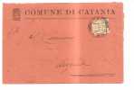3529)lettera Con 25c Occupazione Americana Da Catania A Augusta Il 22-6-1944 - Anglo-Amerik. Bez.: Sicilë