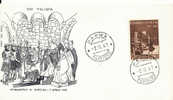 ITALIA 1967  FDC GIURAMENTO DI PONTIDA 7 APRILE 1167. ANNULLO PARMA. - Mitologia