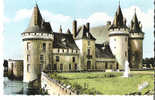 CPSM Colorisée Dentelée: SULLY SUR LOIRE Le Chateau Vu Du Parc - Sully Sur Loire