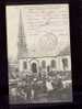 25576 Plouguerneau L'église & Le Calvaire Aspect De La Place Un Jour De Foire édit.villard N° 414 Belle Carte Précurseur - Plouguerneau