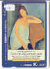 Télécarte Art Peinture MODIGLIANI (11) JEANNE HEBUTERNE - Glaneuses Kunst Painting Schilderij Mahlerei - Peinture