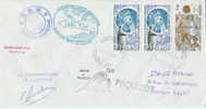 2873 MARION DUFRESNE - PORT HEDLAND - MD 71 - JADE - 23-3 1992- N° 155x2, 156 - Cartas & Documentos