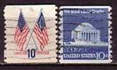 H2636 - ETATS UNIS USA Yv N°1008a/09a - Used Stamps
