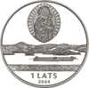 LATVIA XMAS SILVER COIN 1 LATS Our Lady With The Child Jesus - Latvia