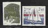 SWEDEN  - BICYCLE And SAILBOAT - Yvert # 1212/3  - VF USED - Oblitérés