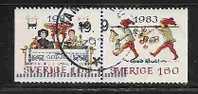 SWEDEN  - Yvert # 1242/3 -  Se-tenant Pair  - VF USED - Gebraucht