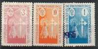 3 Víñetas De PREVISION SOCIAL. Sello Fiscal - Revenue Stamps