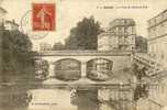 Cp 17 JONZAC Le Pont De Pierre Et L´ile ( Lavoir,ancienne Maison BAFFOU- H BRIAND Succr) - Jonzac