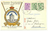 Belgie Ocb Nr : Carte Postale SPA (zie Scan) 422 - 425 Godu - Lettres & Documents
