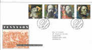 Great Britain-1992 Tennyson  FDC - 1991-2000 Dezimalausgaben