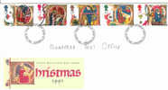 Great Britain-1991 Christmas FDC - 1991-00 Ediciones Decimales