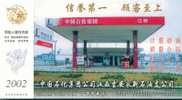Petrol Gas  Station,   Pre-stamped Card , Postal Stationery - Petrolio