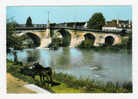 CHATEAUNEUF SUR CHER - Le Grand Pont ( ânes ) - Chateauneuf Sur Cher