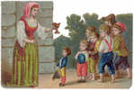 DECOUPI SCENE AVEC ENFANTS 14 X 9,5 Cm - DIE-CUT - Children