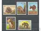 LAOS 1985 - FAUNA VARIADA - YVERT 650-654 - Bears