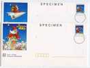 0153 - Entier. SPECIMEN - 3 Env. JOYEUX NOEL - Other & Unclassified