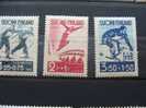 SUOMI FINLAND FINLANDE DE 1938 N°: 200/202  EN *  CHAMPIONNAT INTERNATIONAUX DE SKI à LAHITI - Unused Stamps