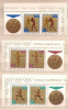 POLAND 1965 MIX OLYMPIC GAMES TOKYO, POLISH MEDAL WINNERS BLOCKS Of 3 MNH - Unused Stamps