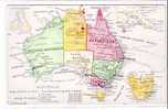 AUSTRALIE * Carte  * Belle CPA - Andere & Zonder Classificatie