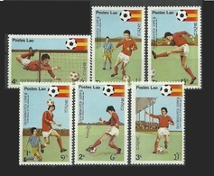 LAOS 1981 - CAMPEONATO DEL MUNDO DE FUTBOL ESPAÑA-82 - YVERT 361/366** - 1982 – Spain