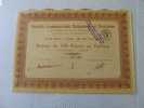 SCRIPOPHILIE : COLLECTIONNEUR TITRE / ACTION /BOURSE/PERIMES:SOCIETE COMMERCIALE BAIGNERES & DEWISME PARIS 1925 - Banque & Assurance