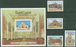 St.LUSIA..1986..Michel # 877-880+BLOCK 881...MNH. - St.Lucia (1979-...)