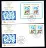 NATIONS UNIES 1975 FDC ONU BLOCK + SET. - Other & Unclassified