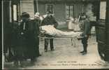 CRUE De La SEINE -Paris- Transport Des Malades à L'Hopital BOUCICAUT 29/1/1910 - Ambulances-pompiers-police-militaire GP - Overstromingen