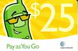CAYMAN  ISLANDS $25  GREEN  TELEPHONE  CARTOON  GSM MOBILE PHONE READ DESCRIPTION !! - Kaaimaneilanden