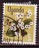 D0384 - OUGANDA UGANDA Yv N°82 FLEURS FLOWERS - Uganda (1962-...)