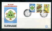 Surinam 1987 Green-winged Macaw FDC - Perroquets & Tropicaux