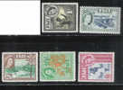 Fiji 1954-56 QE Def High Values MLH - Fiji (...-1970)