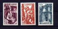 Sarre 1948, Yv. 241 242 243   Neuf Cote 36 € +  Aciérie, Mineurs, Abbaye De Mettlach - Altri & Non Classificati