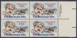 !a! USA Sc# C100 MNH BLOCK W/ Right Margins & Copyright Symbol (a01) - Glenn Curtiss - 3b. 1961-... Nuevos