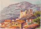 06 - Roquebrune-Cap-Martin - Illustrateur Geo Duret - Le Vieux Château. (MINI CARTE PORTEFEUILLE Format 10.8 X 7.8) - Roquebrune-Cap-Martin