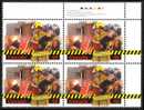 Canada (Scott No.1986 - Les Pompiers / Firefighthers 2010) [**] Bloc Inscription / Plete Bloc - Unused Stamps