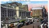 Public Library And Fith Ave. - Adirondack