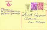 A00030 - Entier Postal - Carte Postale N° 191 - Chiffre Sur Lion Héraldique Avec Banderole - 7,50 Fr Violet Sur Crème - - Cartoline 1951-..