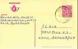 A00030 - Entier Postal - Carte Postale N° 191 - Chiffre Sur Lion Héraldique Avec Banderole - 7,50 Fr Violet Sur Crème - - Briefkaarten 1951-..