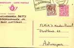 A00030 - Entier Postal - Carte Postale N° 191 - Chiffre Sur Lion Héraldique Avec Banderole - 7,50 Fr Violet Sur Crème - - Tarjetas 1951-..