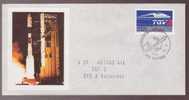 FDC . ARIANE  .Vol  37.   24.07.1990.  TDF 2 .  DFS 2 Kopernikus .  No.219 - Europe