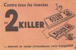 #Bv015 - Buvard : Contre Tous Les Insectes Ces 2 KILLER - Wash & Clean