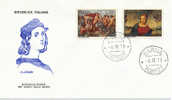 ITALIA 1970  FDC RAFFAELLO SANZIO PITTORE ARCHITETTO 1483-1520. ANNULLO PARMA. - Religie